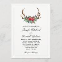Rustic Red Winter Floral Wedding