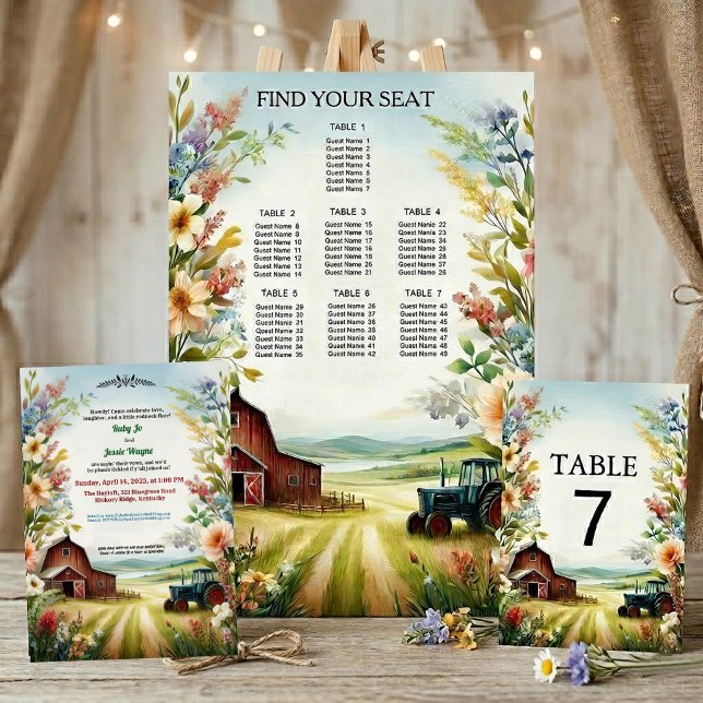 Rustic Redneck Countryside Wedding Invitation (Creator Uploaded)