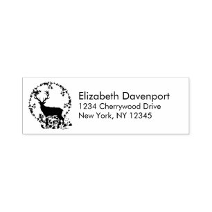 Rustic Reindeer Boho Silhouette Self-inking Stamp