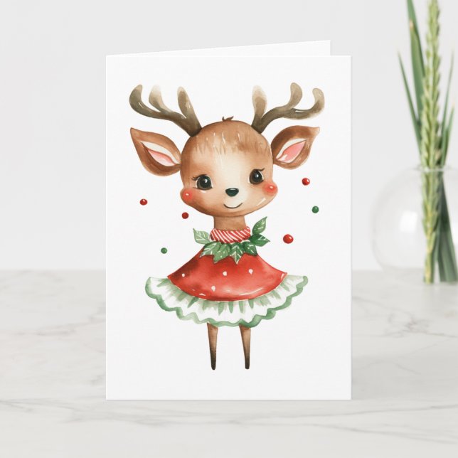 Rustic Reindeer Card (Front)