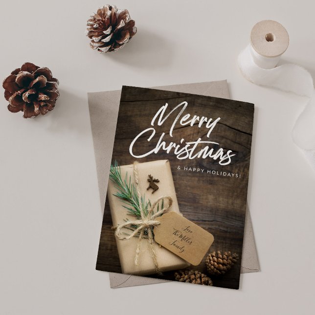 Rustic Reindeer & Present Merry Christmas (Creator Uploaded)