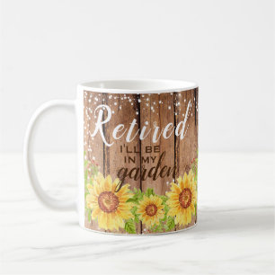 Rustic Retirement Floral Quote Mug