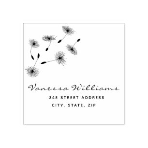 Rustic Return Address Script Name Create Your Own Rubber Stamp