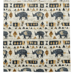 Rustic Rhino Tribal Pattern (1)