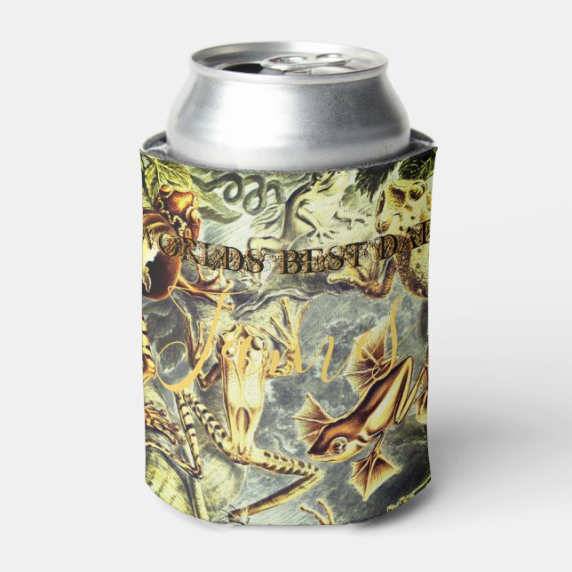 Rustic River Frogs Insulated Can Cooler (Can Front)