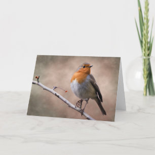 Rustic Robin Card