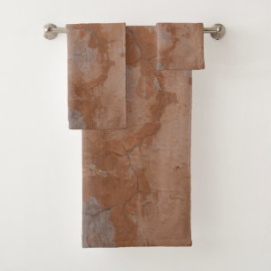 Rustic Roman Wall #1 #texture #decor #art Bath Towel Set