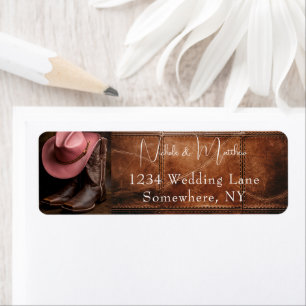 Rustic Romance: Cowboy Boots & Rose Hat Wedding