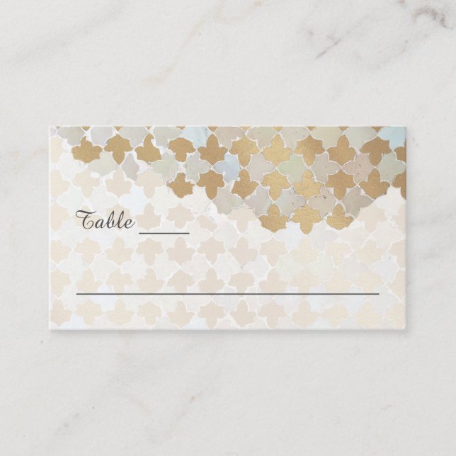 Rustic Romance Wedding | Name Cards & Tips on Back (Front)