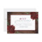 Rustic Romantic Burgundy Rose Wedding