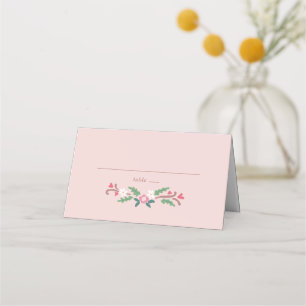 Rustic Romantic Floral Bunch Place Card