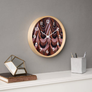 Rustic Roof Tiles with Unique Perspective   Clock