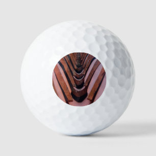 Rustic Roof Tiles with Unique Perspective   Golf Balls