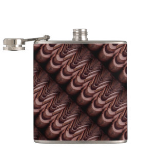 Rustic Roof Tiles with Unique Perspective Hip Flask