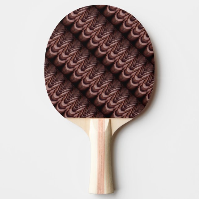 Rustic Roof Tiles with Unique Perspective   Ping Pong Paddle (Front)