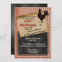 Rustic Rooster Backyard I DO BBQ Engagement Party