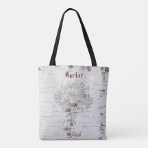 Rustic Rooster Brick Background Tote