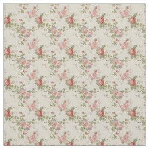 Rustic Rose Charm Shabby Chic Fabric