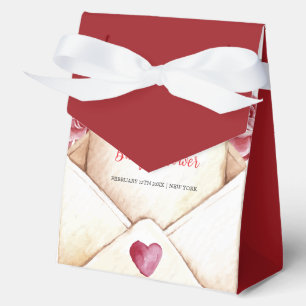 Rustic Rose Flower Sweetheart Letter Baby Shower  Favor Box