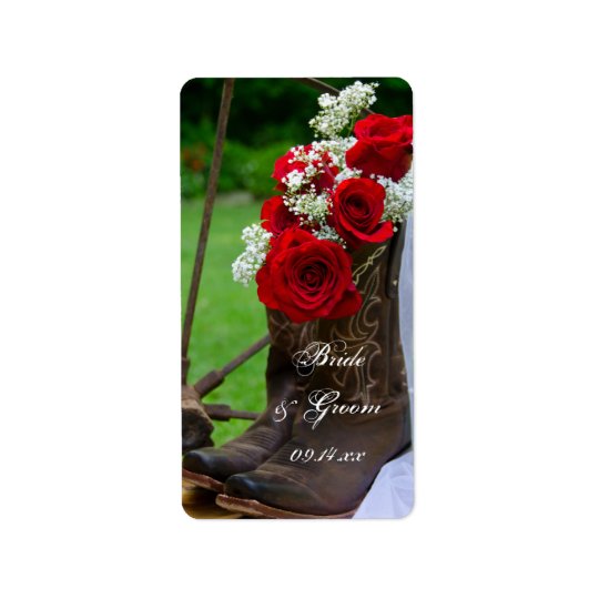 Rustic Roses Cowboy Boots Country Western Wedding