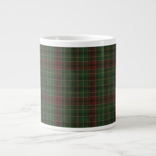 Rustic, rugged outdoors red/green plaid large coffee mug