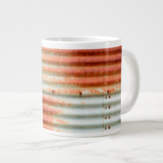 Rustic Rusty Grain Bin Siding Large Coffee Mug