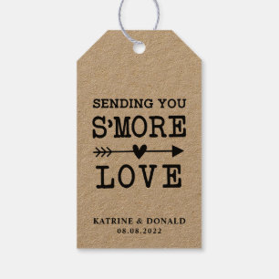 Rustic S’more Love Wedding Gift Tags