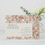 Rustic Sage Botanical Boho Bridal Shower  Invitation<br><div class="desc">Rustic Sage Botanical Boho Bridal Shower Invitation</div>