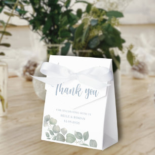 Rustic Sage Green Eucalyptus Wedding  Favor Box