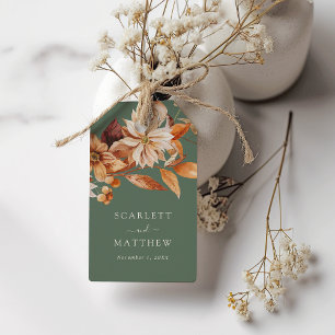 Rustic Sage Green Fall Favour Tags