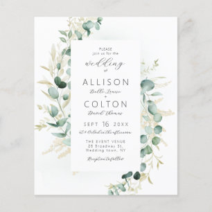 Rustic sage greenery boho all in one wedding