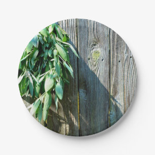 Rustic Sage Paper Plate