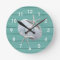 Rustic Sand Dollar Starfish Wall Clock