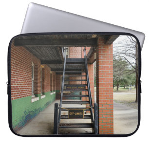 Rustic scene at Fort Monroe Laptop case