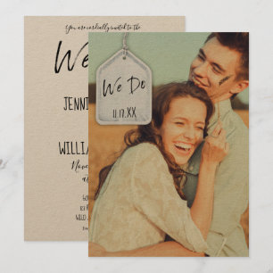 Rustic Scrapbook Photo Sur Trend Faire-part de mar