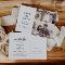 Rustic Script 3 Photo Collage Save the Date