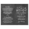 Rustic Script Black Chalkboard Wedding Programs