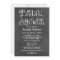 Rustic Script Chalkboard Bridal Shower Black