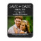 Rustic Script Chalkboard Wedding Black Photo