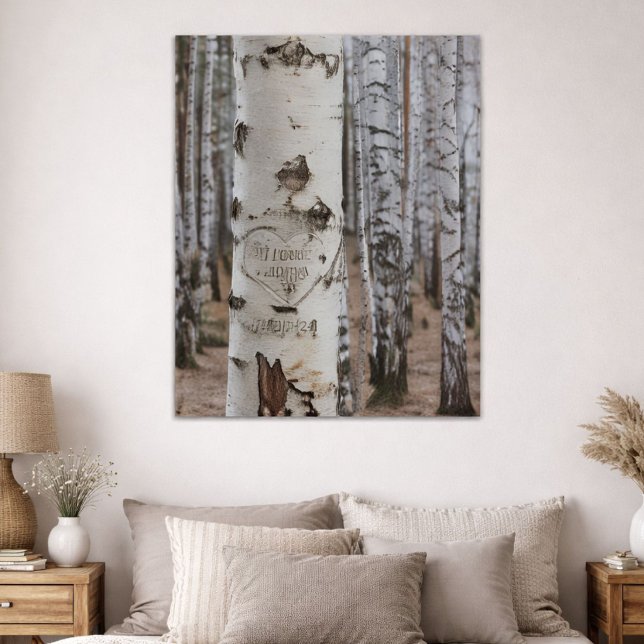 Rustic Script Woods Engaged Keepsake Poster (Creator Uploaded)