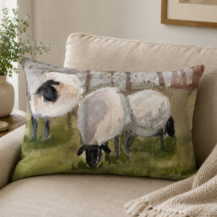 Rustic Sheep Accent Pillow