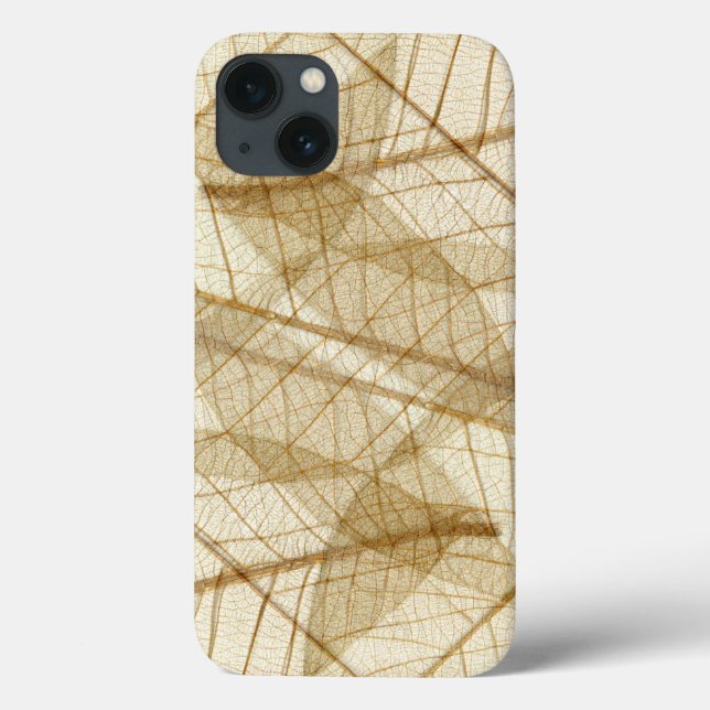 Rustic Sheer Cream Lace Leaves Case-Mate iPhone Case (Back)