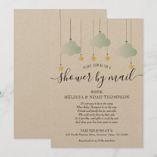 Rustic Shower By Mail Long Distance Sprinkle Invitation