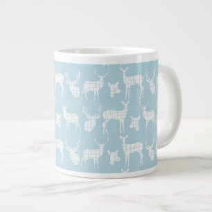 Rustic Silhouette Deer on Blue Specialty Mug