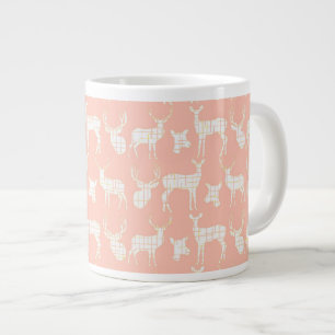 Rustic Silhouette Deer on Pink Specialty Mug