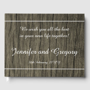 Rustic, Simple and Elegant Wedding Guest Book