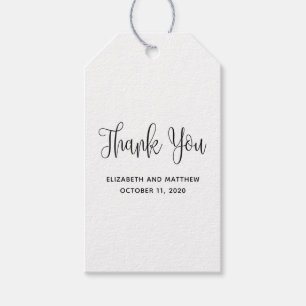 Rustic simple gift tag. Kraft wedding thank you Tags
