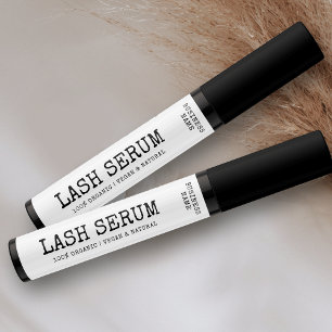 Rustic Simple Lash Serum Mascara Tube Wrap Around