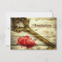 rustic skeleton key victorian steampunk wedding