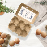Rustic Sketched Farmhouse Egg Carton Label<br><div class="desc">Upgrade your homestead or family farm with this beautiful vintage egg carton sticker. Customize with your own family name and be sure to check out our store for more items from this collection where you can choose between different colours that suit your needs.</div>